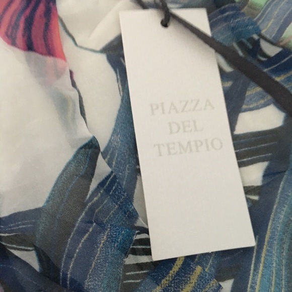 NWT- PIAZZA DEL TEMPIO WATERCOLOR FLORAL DRESS - Picture 8 of 9